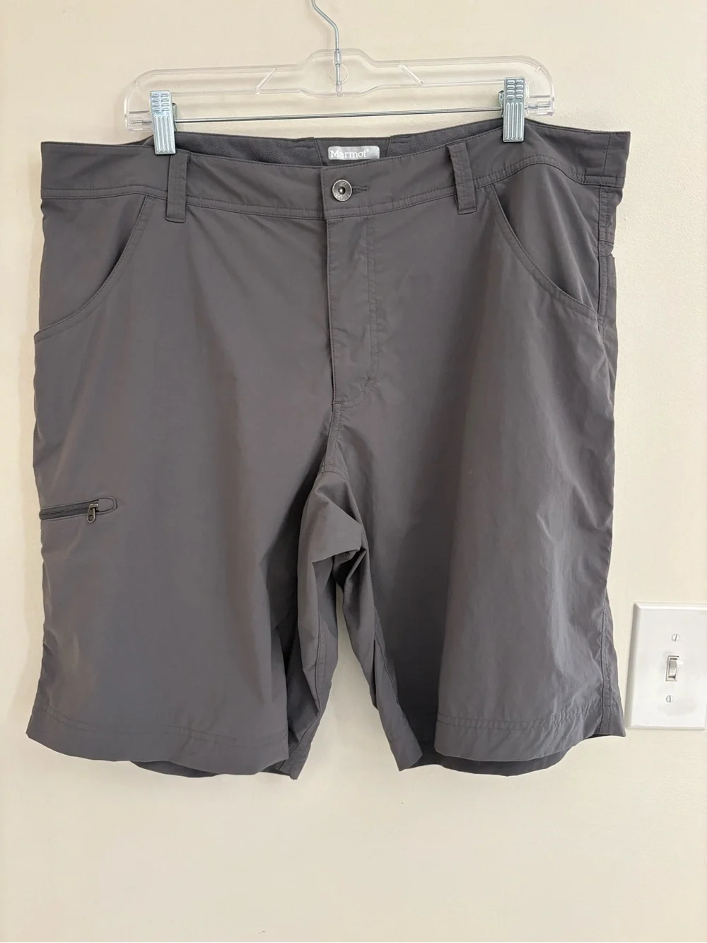 MARMOT Arch Rock Hiking Shorts XXL Gray Stretch DWR UPF 50 Performance‎ Outdoor